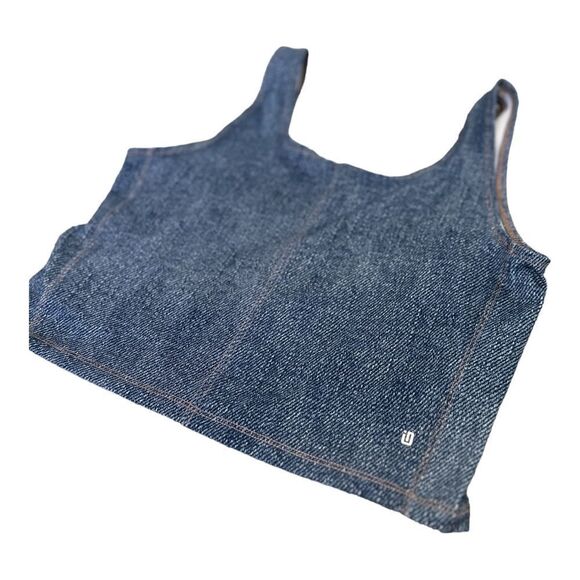 Ideology - Denim Color Crop Tank Top (NWOT) - Picture 2 of 8